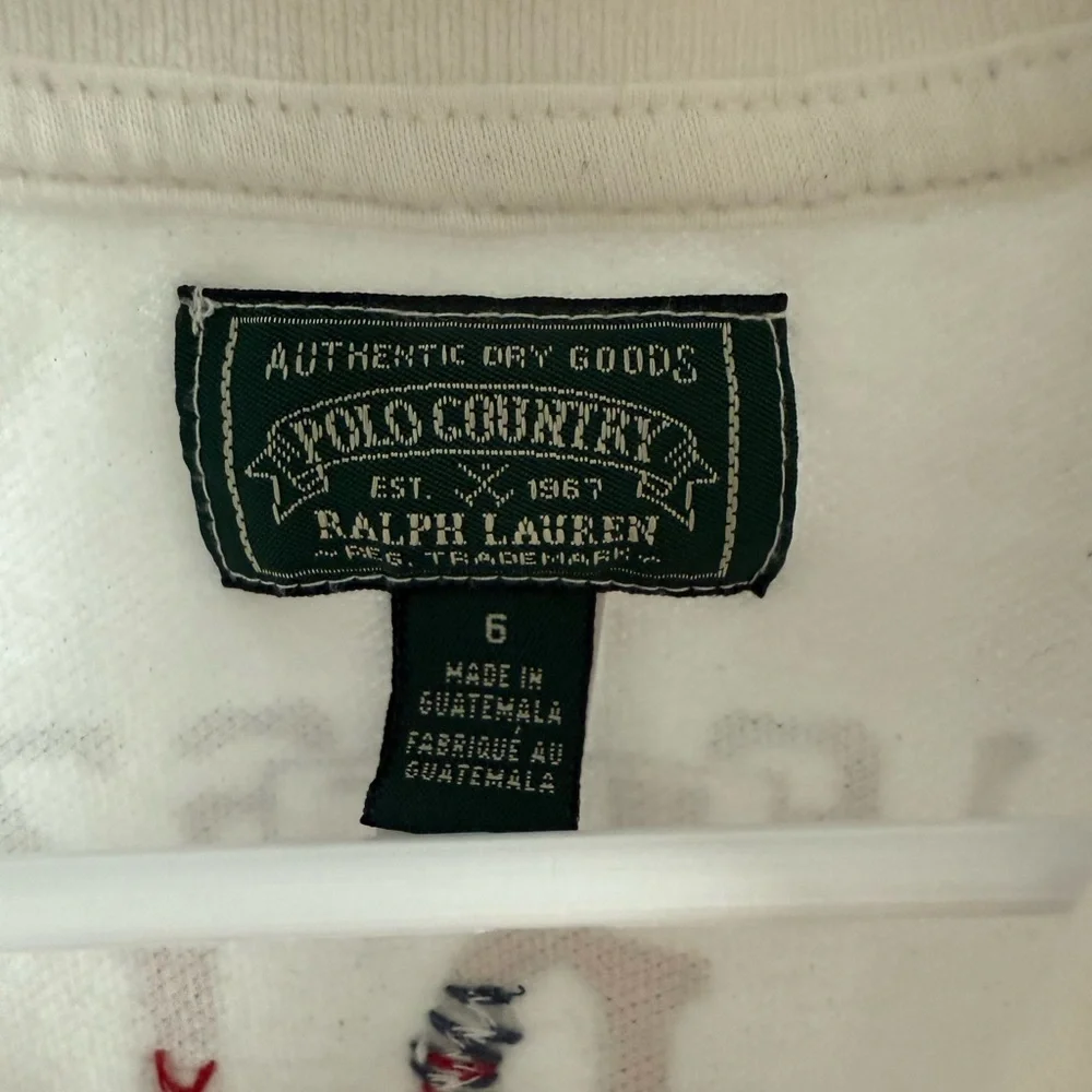 Ralph Lauren Kids White Polo with Red Tractor Print - Picture 4 of 6